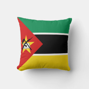 Mosambik Flag x Flag Pillow Kissen