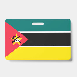 Mosambik-Flagge Ausweis