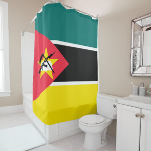 Mosambik-Flagge Duschvorhang
