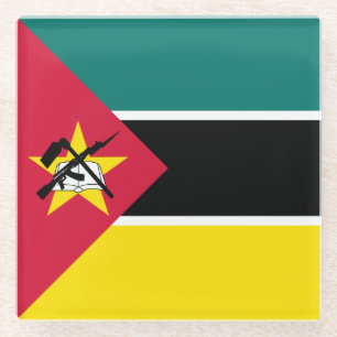 Mosambik-Flagge Glasuntersetzer