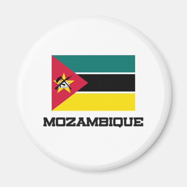 Mosambik-Flagge Magnet (Vorne)
