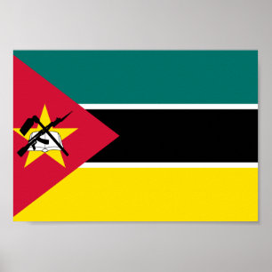 Mosambik-Flagge Poster