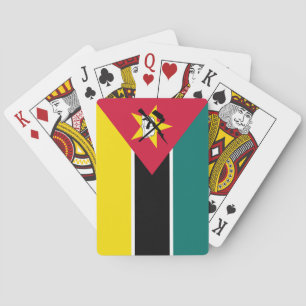 Mosambik-Flagge Spielkarten
