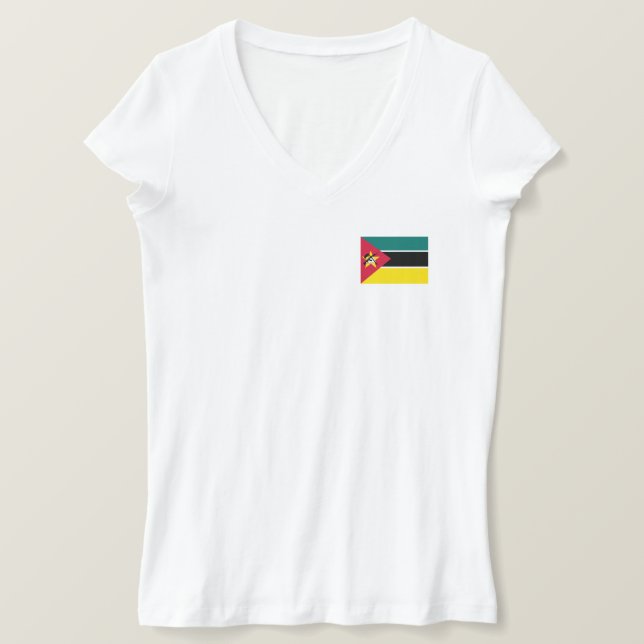 Mosambik-Flagge T-Shirt (Design vorne)
