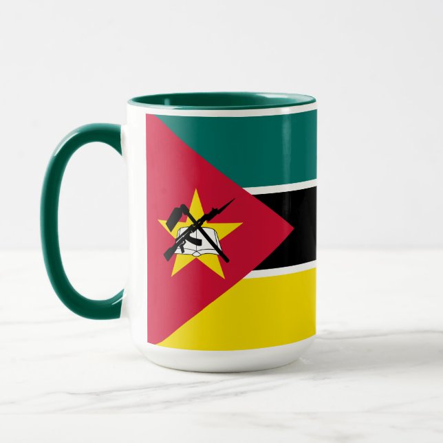 Mosambik-Flagge Tasse (Links)