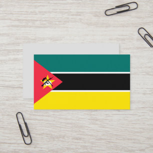 Mosambik-Flagge Visitenkarte