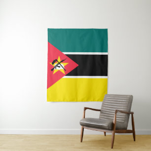 Mosambik-Flagge Wandteppich