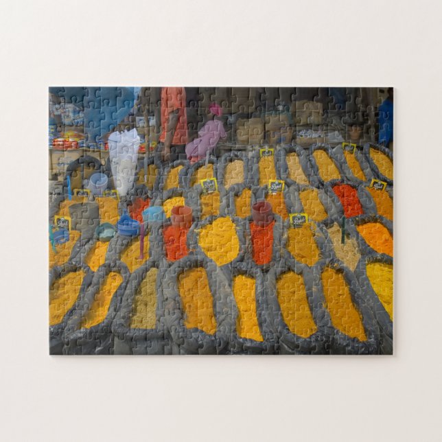 Mosambik Gewürzmarkt. Puzzle (Horizontal)