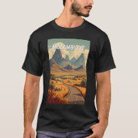 Mosambik Illustration Reise Kunst Vintage