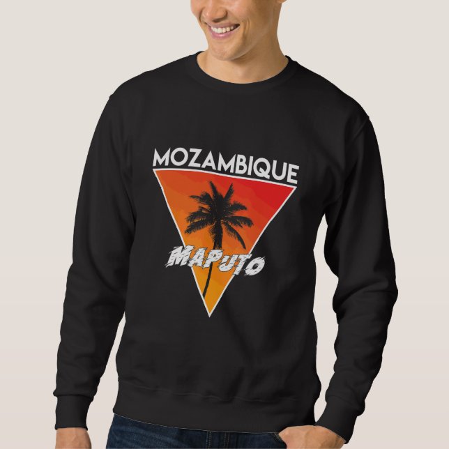 Mosambik mit sonnigen Farben Sweatshirt (Vorderseite)