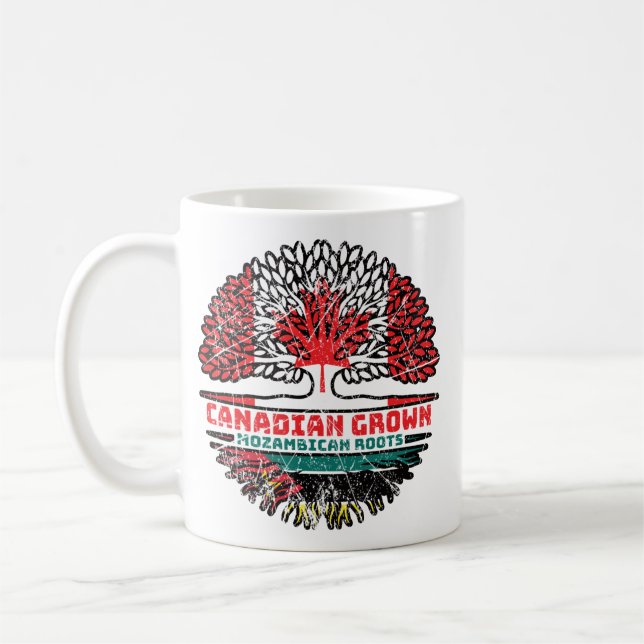 Mosambik Mosambik Canadian Canada Tree Roots Kaffeetasse (Links)