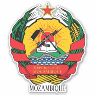 Mosambik National Emblem Patriotic Aufkleber
