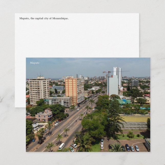 Mosambik Postkarte (Vorne/Hinten)