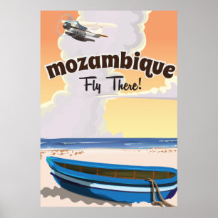 Mosambik Reiseplakat Druck Poster