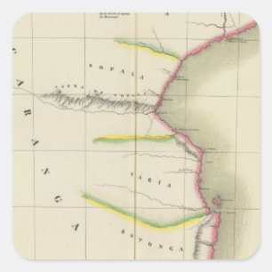Mosambik, Simbabwe 49 Quadratischer Aufkleber