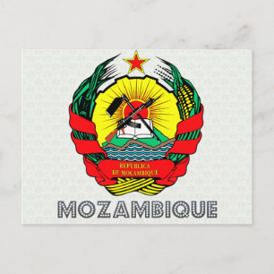 Mosambik-Wappen Postkarte