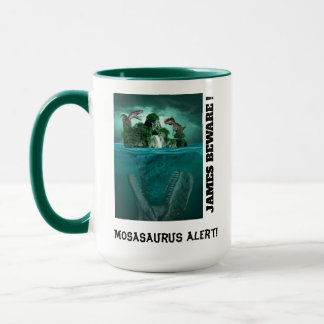 Mosasaurus-Alarm! Dinosaur-Angriff Tasse
