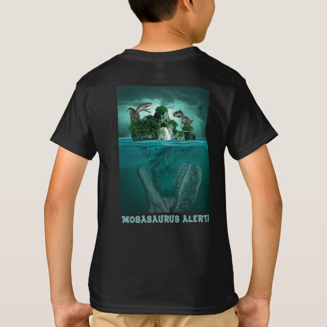 Mosasaurus Alert! Jurassic World Dino T - Shirt (Rückseite)