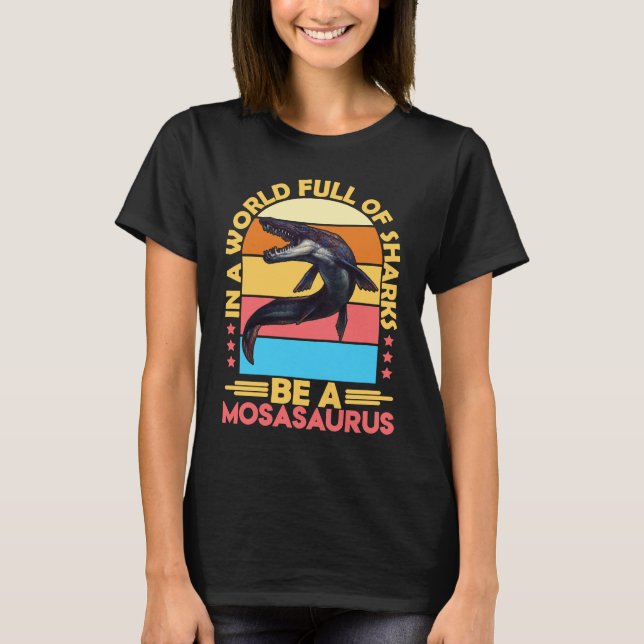 Mosasaurus Dino Prehistoric Dinosaur 6 T-Shirt (Vorderseite)