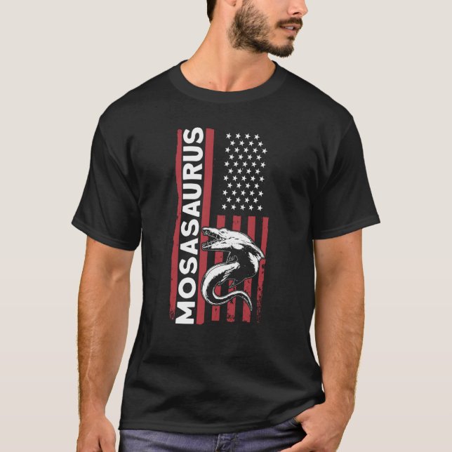 Mosasaurus Dino Prehistorischer Dinosaurier T-Shirt (Vorderseite)