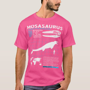 Mosasaurus Fact Sheet Dinosaur Fakten T-Shirt