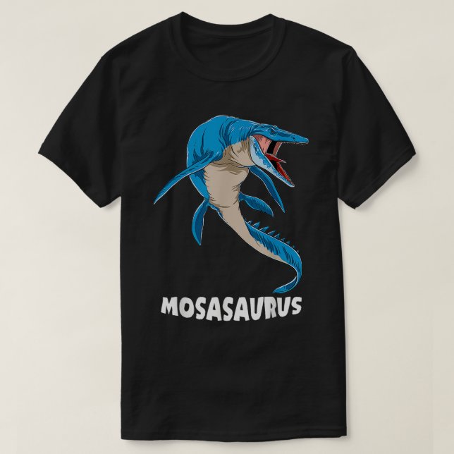 Mosasaurus Prähistorisches Design T-Shirt (Design vorne)