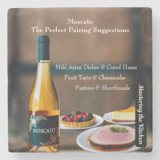 Moscato Wine Pairing Guide/Mastering the Kitchen Steinuntersetzer