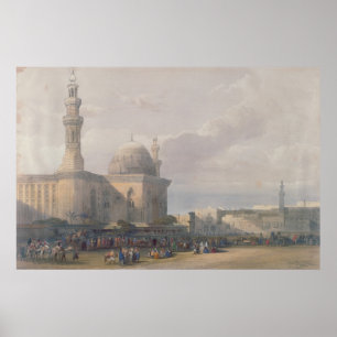 Moschee des Sultans Hasan von großem quadratischem Poster
