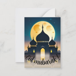 Moschee eid mubarak ! mitteilungskarte