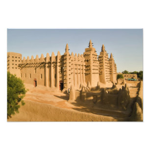 Moschee in Djenne, ein klassisches Beispiel Fotodruck