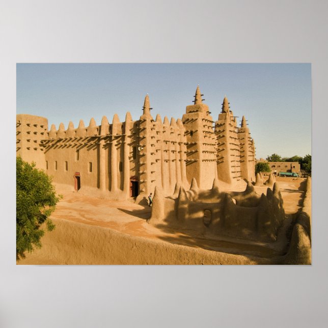 Moschee in Djenne, ein klassisches Beispiel Poster (Vorne)