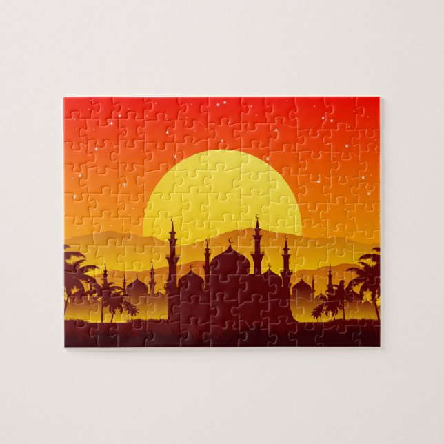 Moschee islamische Kunst Puzzle (Horizontal)