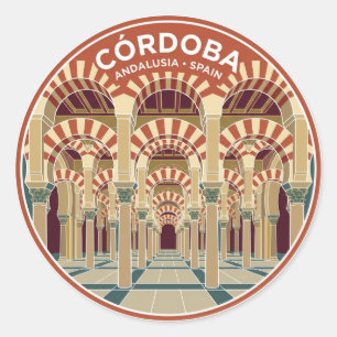 Moschee-Kathedrale von Córdoba Spanien Runder Aufkleber