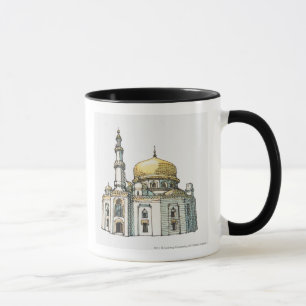 Moschee mit Goldzwiebelhaube und -minarett Tasse