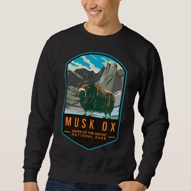 Moschee Ox Gates des Arktischen Nationalparks Sweatshirt (Vorderseite)
