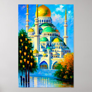 Moschee Print Muslim Art Printing Digital Wall Art Poster