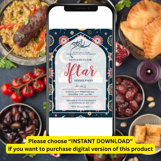 MOSCHEE RAMADAN KAREEM IFTAR-DINNERPARTY BEARBEITB EINLADUNG (Von Creator hochgeladen)