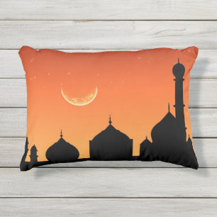 Moschee Silhouette Abend Sky - Außenbereich Kissen Für Draußen
