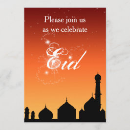 Moschee Silhouette Abend Sky Eid Party Einladung