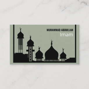 Moschee Silhouette, islamisch, religiös Visitenkarte