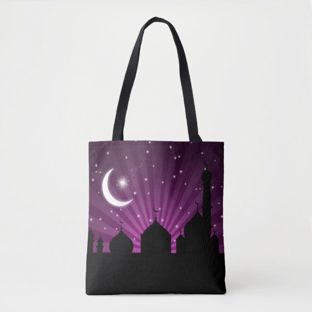 Moschee Silhouette Lila (Vorderseite)
