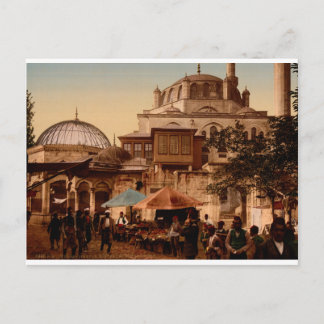 Moschee und Straße, Scutari, Konstantinopel, Türke Postkarte