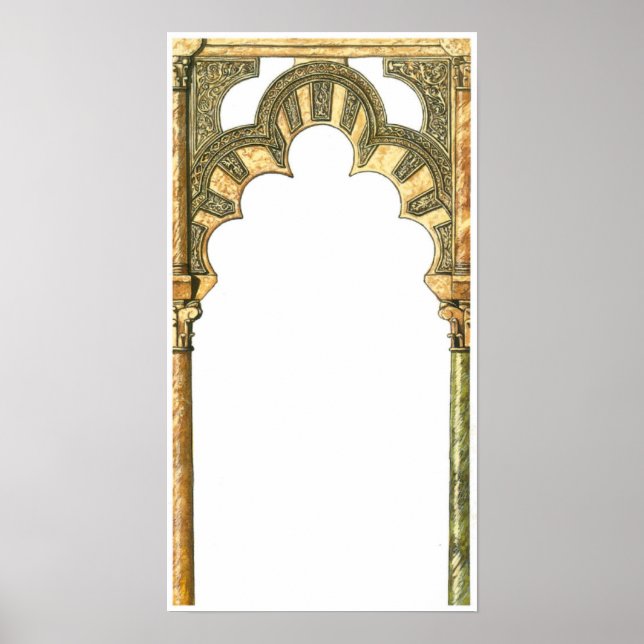 Moschee von Cordoba Spanien. Kalifat arch Poster (Vorne)