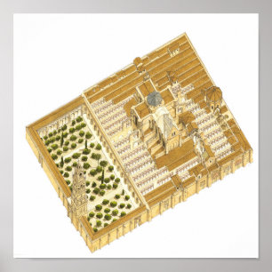 Moschee von Cordoba Spanien. Luftbild Poster