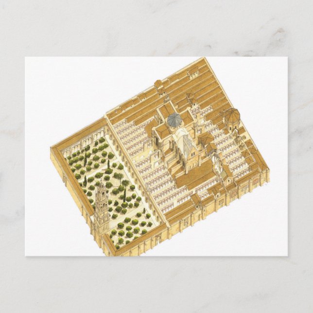Moschee von Cordoba Spanien. Luftbild Postkarte (Vorderseite)