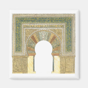 Moschee von Cordoba Spanien. Mihrab Magnet