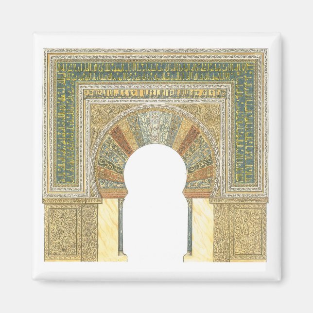 Moschee von Cordoba Spanien. Mihrab Magnet (Vorne)