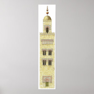 Moschee von Cordoba Spanien. Minarett aus dem 10. Poster