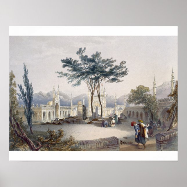 Moschee von Goolaum Hoossein Huzrut-Jee, der große Poster (Vorne)