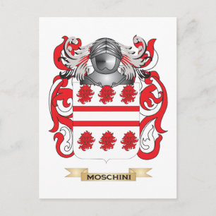 Moschini-Wappen (Familienwappen) Postkarte